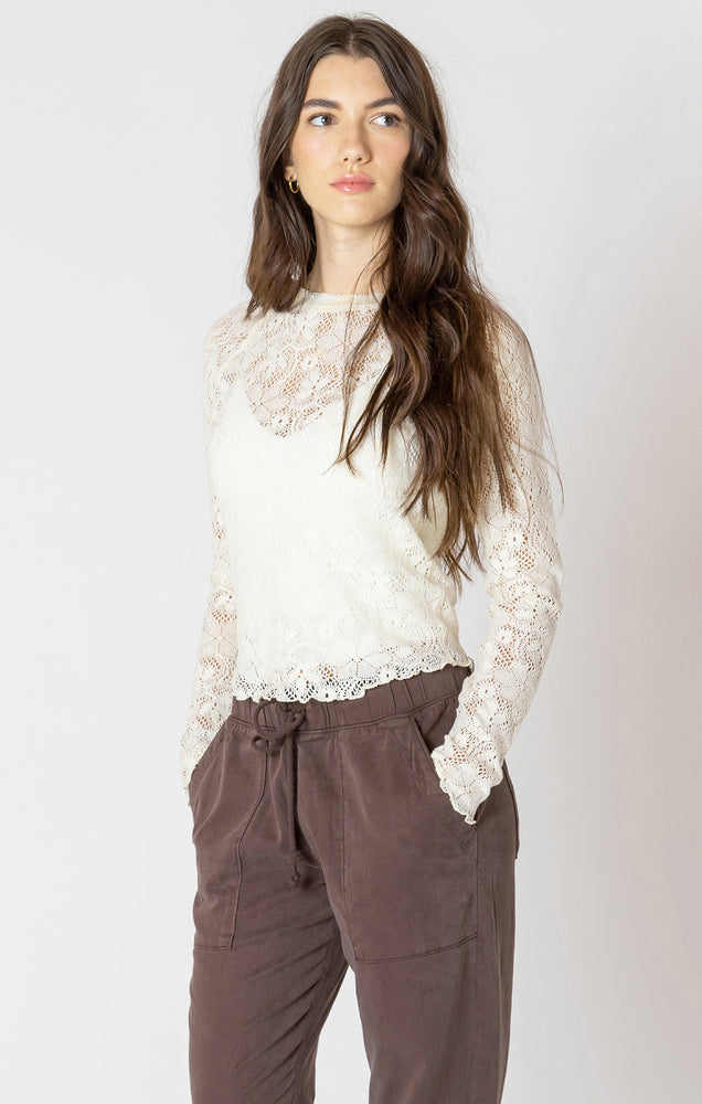 
                  
                    EXPOSED SEAM LACE TOP - NATURAL S - Dex - Women
                  
                
