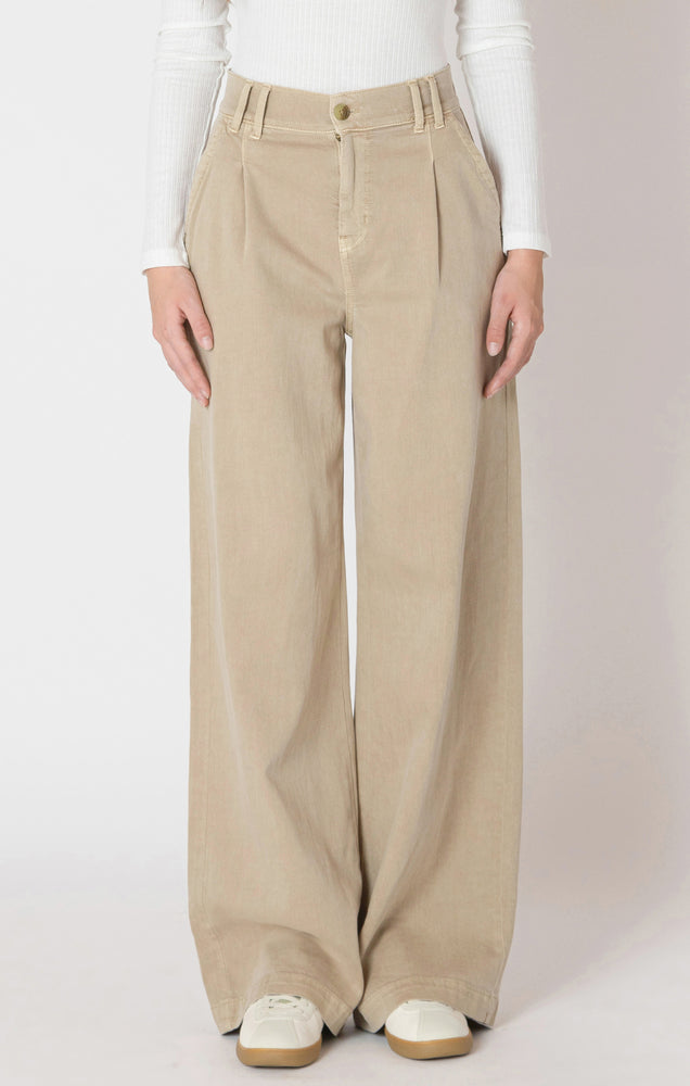 FLOWY TWILL TROUSER - SAFARI L - Dex - Women