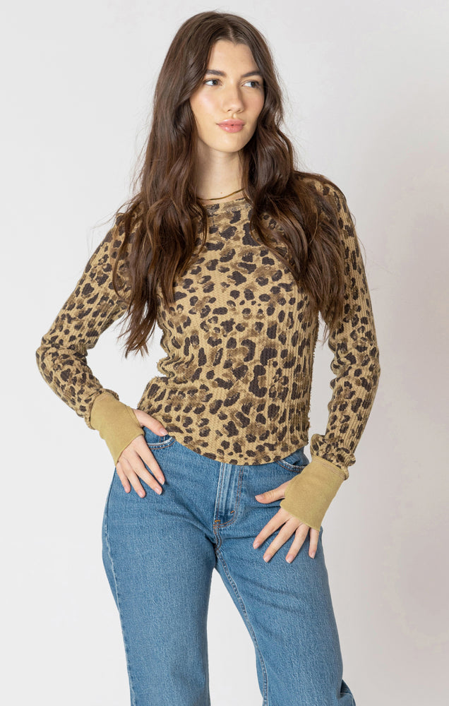 PRINTED THERMAL TEE - TONAL CHEETAH M - Dex - Women