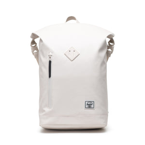 
                  
                    Herschel-11194-06108-OS-RollTop Backpack-MoonbeamTonal. Ready for rain. Constructed with recycled materials and a matte coating, the Weather Resistant Roll Top backpack features a roll up sealing system to keep your tech and essentials dry on daily journeys.
                  
                
