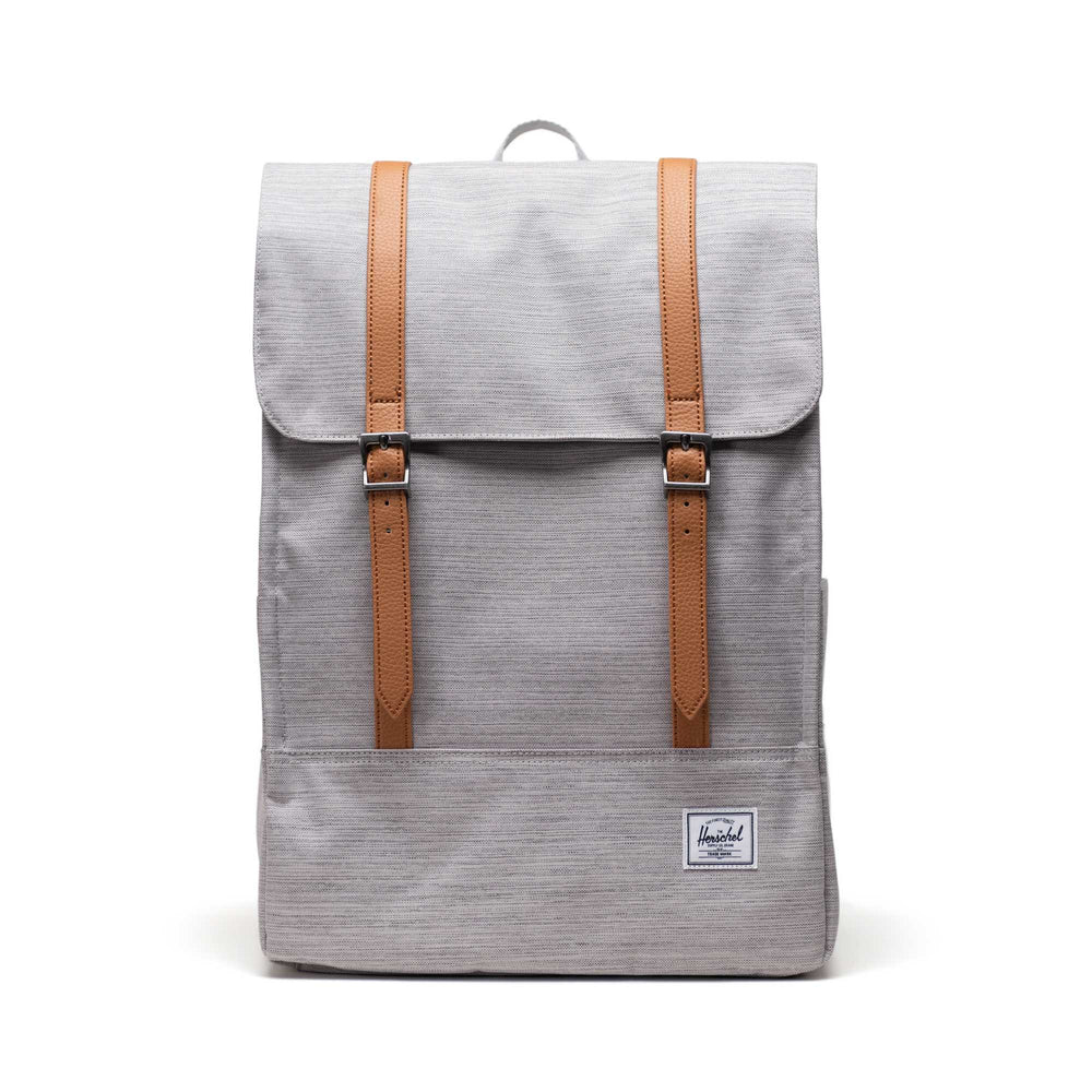 Lean, clean, made to move. Created to navigate city terrain on bike or foot, streamlined to glide through crowded buses and trains however you commute, the Survey Backpack carries your workday essentials.