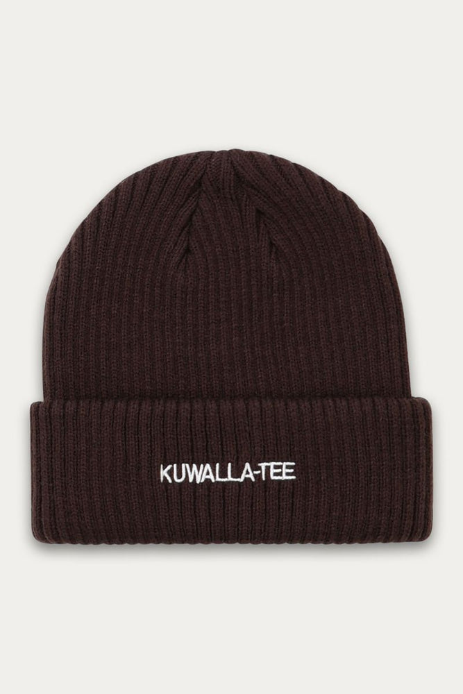 WIDE RIB ESSENTIAL BEANIE - COFFEE - Kuwalla - Accessories
