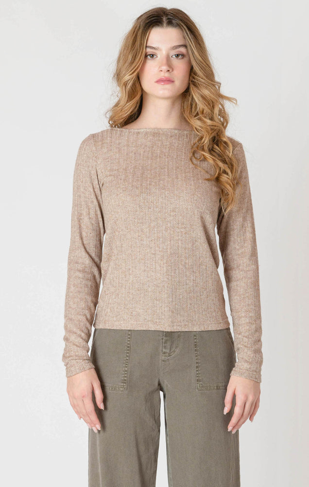 
                  
                    BOAT NECK TEXTURED TOP - HEATHER TAUPE M - Room 34 - Women
                  
                