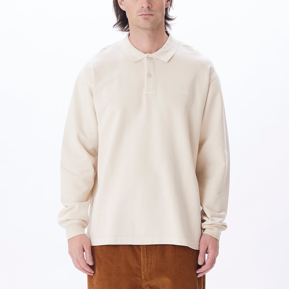 
                  
                    LOWERCASE PIGMENT LONG SLEEVED POLO
                  
                