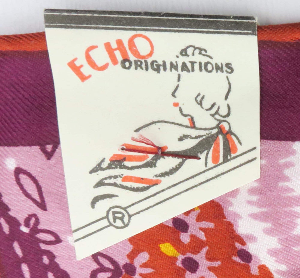 Vintage Deadstock Echo Silk Scarf