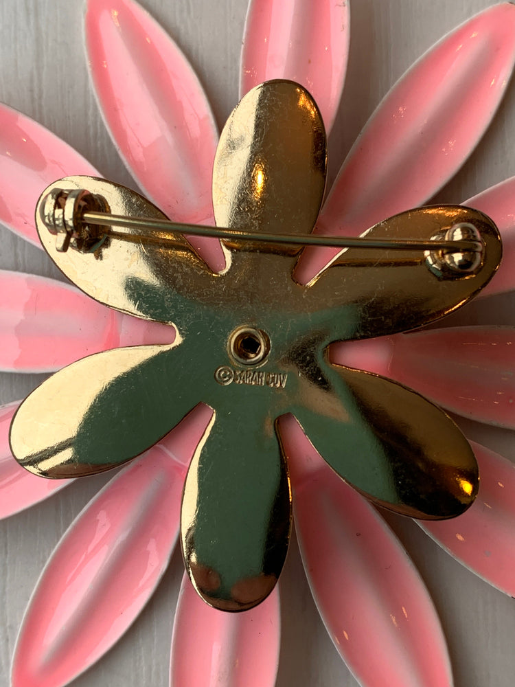 
                  
                    Coveted Sarah Coventry Pink 1960's Daisy Brooch
                  
                