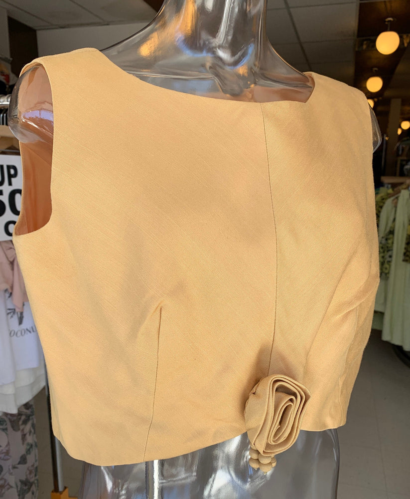 Vintage Mustard cropped 1960’s Blouse