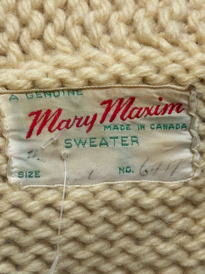 
                  
                    Vintage 1950s MARY MAXIM Cowichan Curling Soccer Cardigan
                  
                