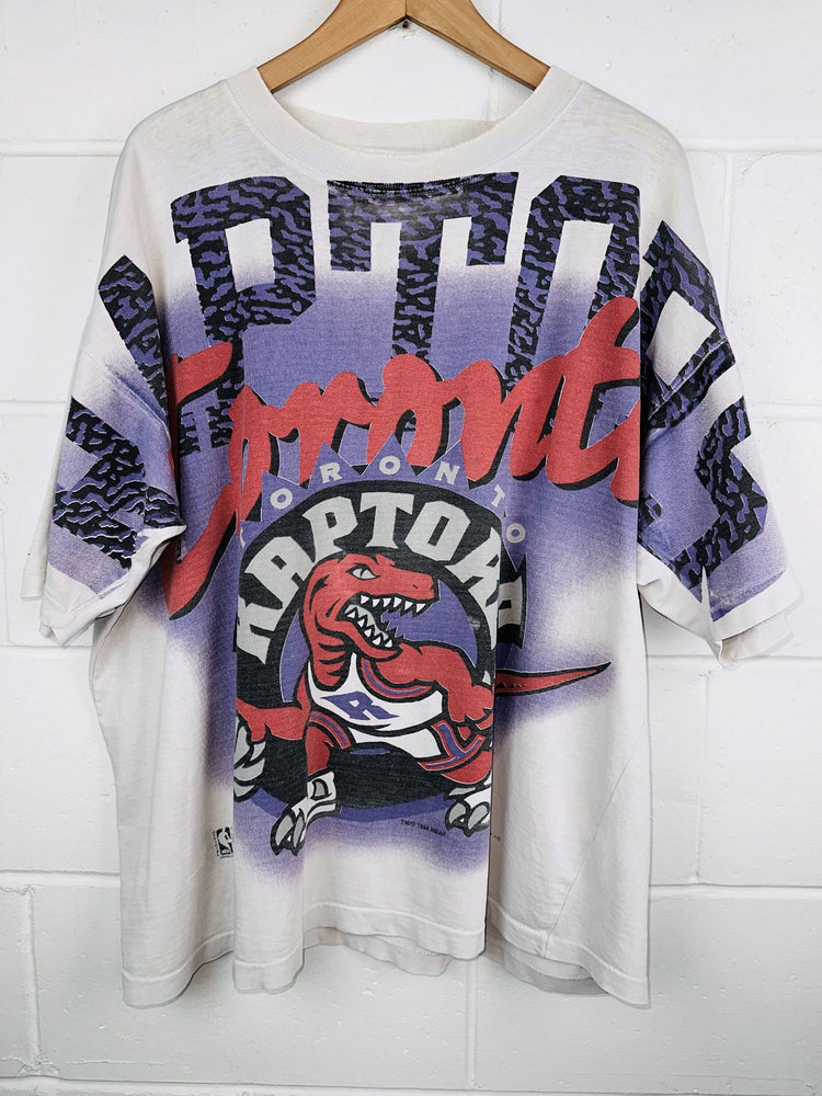 1994 Toronto Raptors Basketball Single Stitch T-shirt