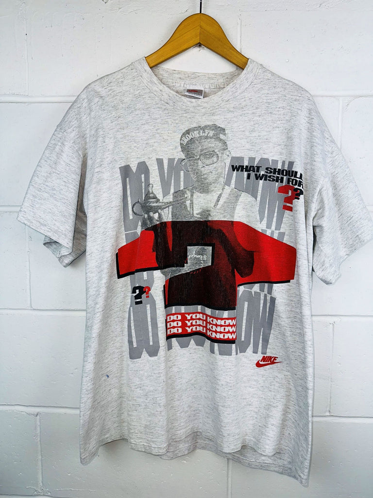 Vintage Single Stitch 1990s Spike Lee Nike Red Swoosh Do You Know