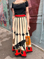 RARE! Vintage 1970’s Malcolm Starr by Youssef Rizkallah Circus Collection Skirt