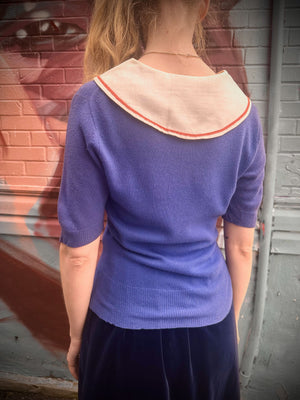 
                  
                    Vintage Cashmere Sailor Style Sweater
                  
                