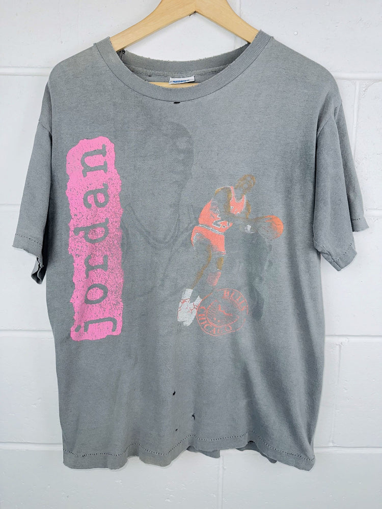 Vintage 90s Single Stitch Michael Jordan Chicago Bulls Salem Sportswear T-shirt