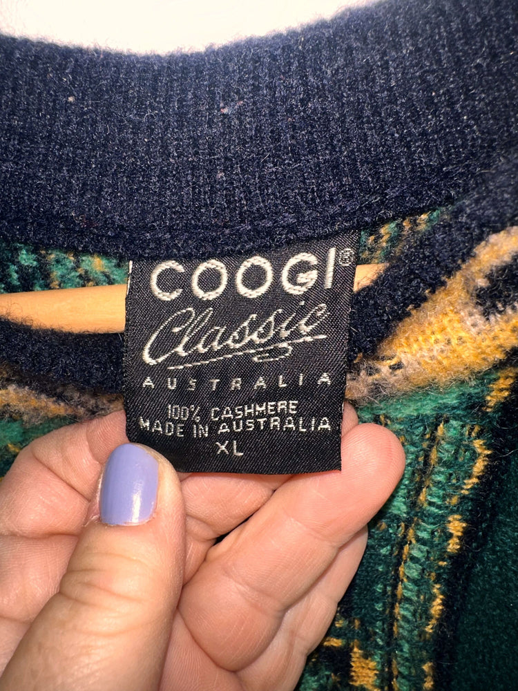 1990's COOGI Classic CASHMERE Australian Knit Throwback Hip Hop Sweater